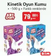 ART CRAFT KİNETİK OYUN KUMU 500 G FARKLI RENKLERDE